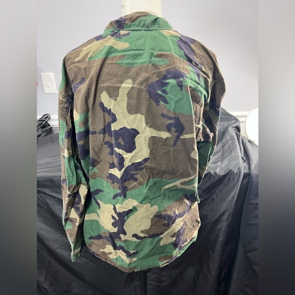 American Apparel U.S “Army Ranger” Hot Weather Woodland Camouflage Jacket Large - Picture 6 of 12